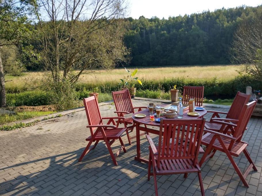 Wald-Apartment Limabach - Oberfrohna Eksteriør bilde